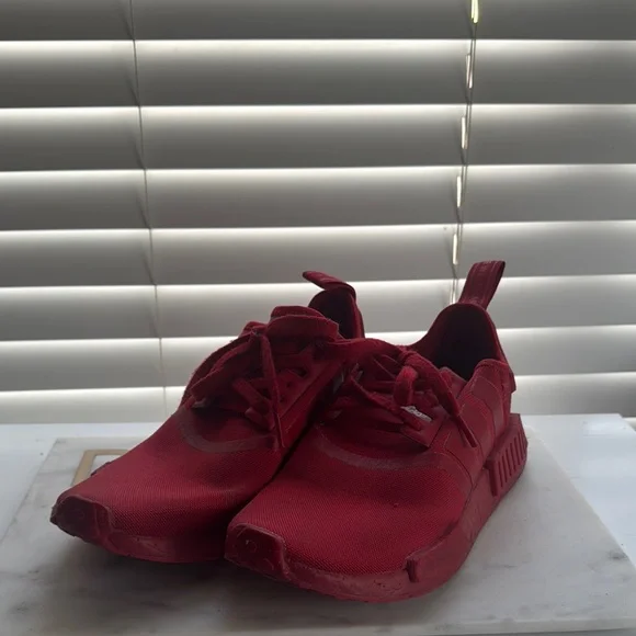 adidas Red Athletic Sneakers with Streamlined Silhouette NMD - Picture 3 of 4